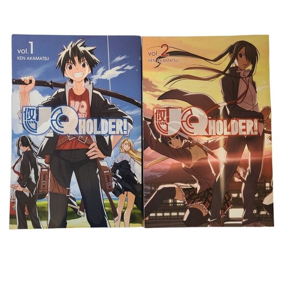 UQ HOLDER! Manga Lot Vol. 1 2 Immortal Monsters - Picture 1 of 2